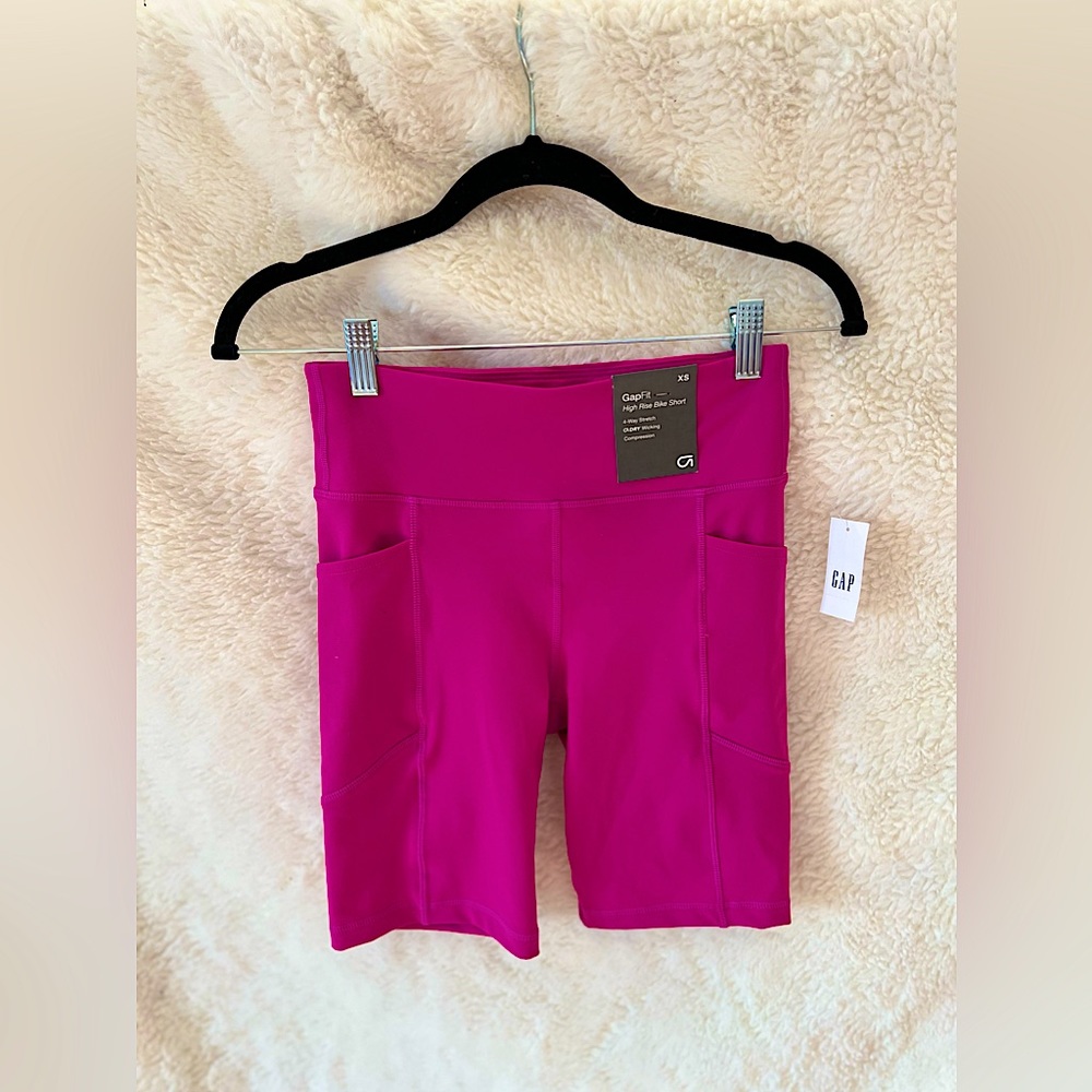 GAPFit Purple High Rise Bike Short Size XS